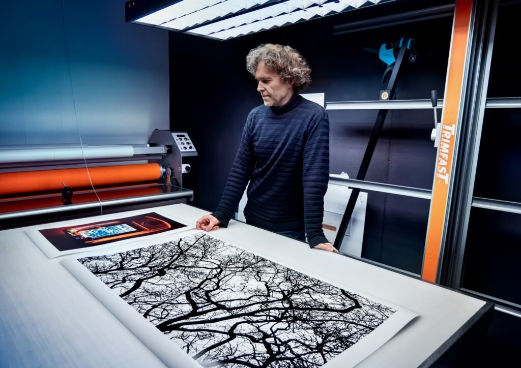 Sebastian Korman: Taideprinttieni valmistusta v. 2019. 